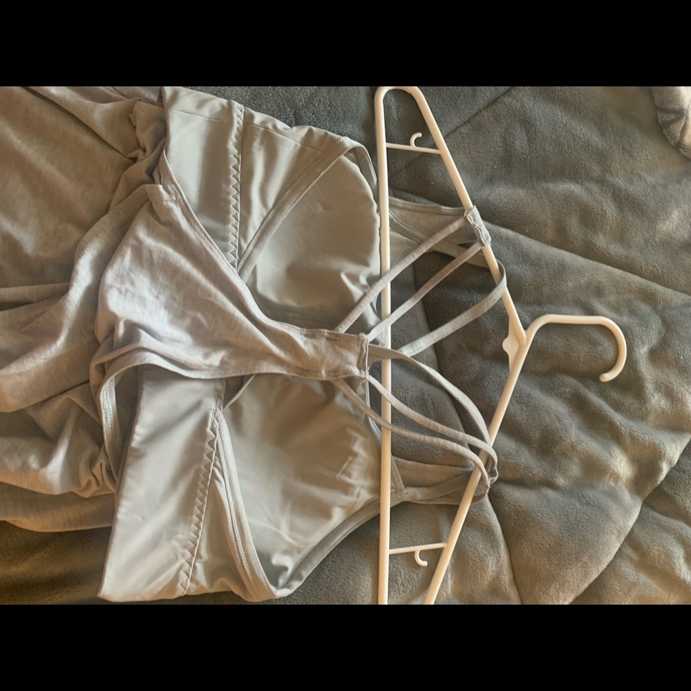 Athleta yoga fitness bra top size small grey - Picture 8 of 9